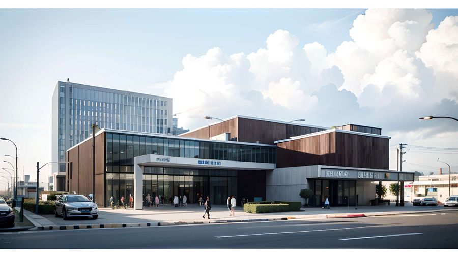 Commercial building design render